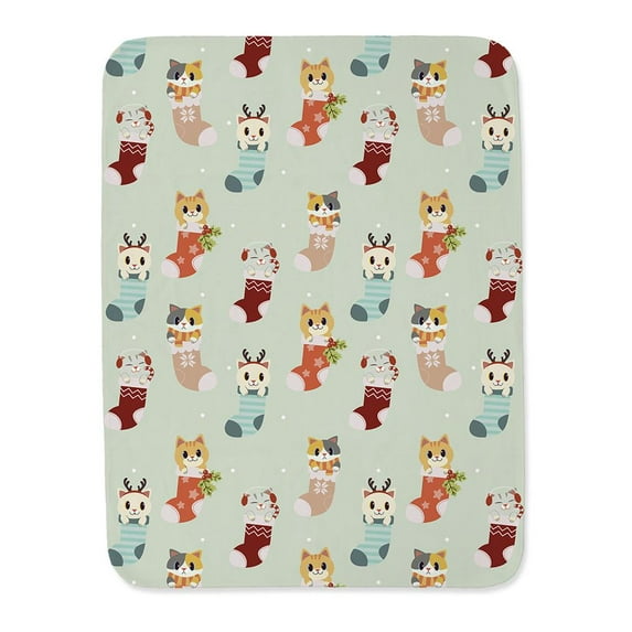 Cats In Socks Christmas Blanket -Image by Shutterstock,