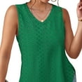 thumbnail image 6 of TrendVibe365 Summer Tank Tops for Women Tunic Plain Split Curvy Hem Shirts Sleeveless Tees Blouse V Neck Tshirts Loose Fit Pullovers Outfits, 6 of 6