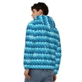thumbnail image 4 of Uemuo Pearlescent Scales for Men's Fashion Full-zip Hoodies & Sweatshirts with Kangaroo Pocket, Zip-up Hooded Sweatshirt, Moisture Wicking & Breathable-Medium, 4 of 5