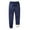 42#Joggers-Dark Blue, variant on Mens Sherpa Lined Fleece Sweatpants Thermal Warm Pants Casual Drawstring Elastic Waisted Joggers with Zipper Pockets