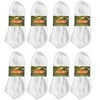 8 Pairs Mens Cushioned Sports Socks No Show Crew Athletic Basketball Size 9-11