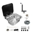 thumbnail image 2 of Rv Sink Foldable Stainless Steel Kitchen Sink Flexible Rv Accessories Bar Sinks For Travel Trailer Camper Bar ,Durable Material, 2 of 7