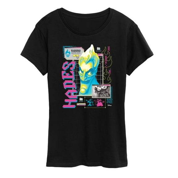 Disney Villians - Hades Vapor Wave - Women's Short Sleeve Graphic T-Shirt