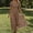 Brown, variant on IUYRTFE Women's Square Neck Smocked Midi Dress Short Puff Sleeve Tiered Ruffle Summer Casual A Line Dress