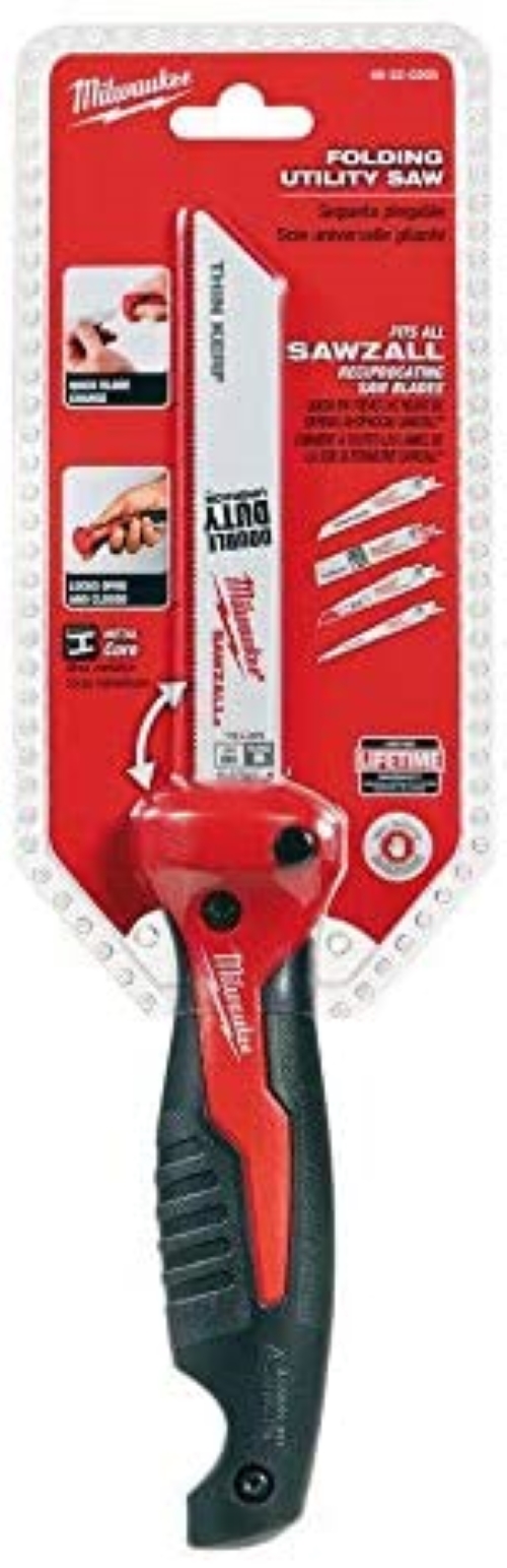 Milwaukee 48-22-0305 Inch Folding Jab Saw Compatible with Sawzall  Reciprocating Saw Blades (Multi Purpose Blade Included)