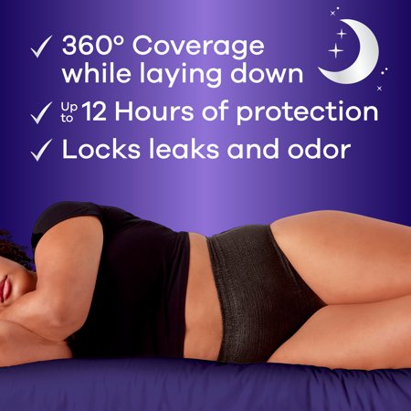 ALWAYS DISCREET NIGHT, REIMAGINED ADULT DIAPERS FOR WOMEN SIZE S/M, 48 CT​