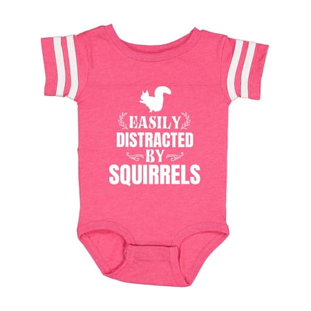 

Inktastic Easily Distracted by Squirrels Gift Baby Boy or Baby Girl Bodysuit
