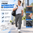 thumbnail image 4 of DARESAY Men’s Lightweight Mesh Jogger Pants 3-Pack, Quick-Dry Athletic Workout Pants with Pockets & Drawstring Waist, Sizes S-3XL, 4 of 8