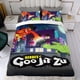 thumbnail image 4 of Héroes de Goo Jit Zu Conjunto de sábanas temático, trío de piezas, cómodo y amigable con la piel, diseño único, regalo de decoración para el hogar para familiares, amigos y fans,173cm *218cm, 4 of 6