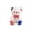 White, variant on Chanana Patriotic Plush Teddy Bear, 250th Anniversary 4th of July American Flag Stuffed Animal, Soft Red White Blue Patriotic Toy for Independence Day Decor, Gift for Kids & Party Favor