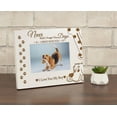 thumbnail image 6 of Darling Souvenir 4x6 Inches Horizontal Dog White Picture Frame - Pet Keepsake Tabletop Photo Holder with Acrylic Glass, Wooden Engraved Bereavement Memorial Gift for Doggy Lovers, 6 of 8