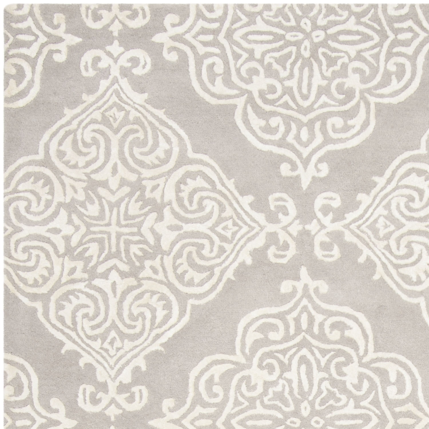 SAFAVIEH Glamour GLM568A Handmade Silver / Ivory Rug