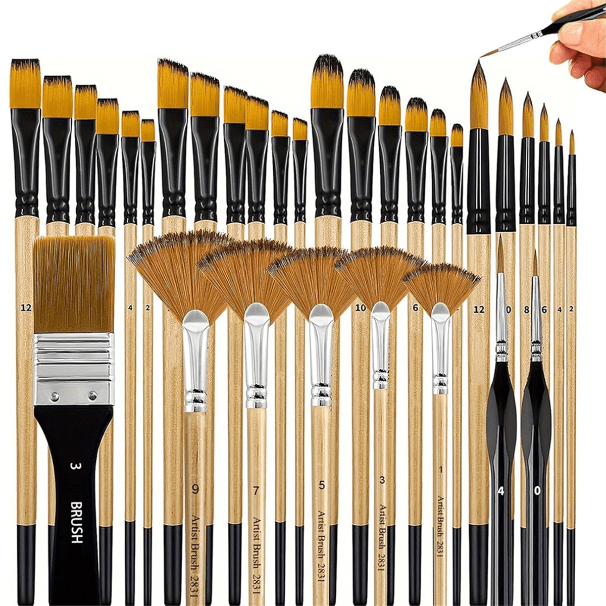 1 * Paint Brush Set-As Shown
