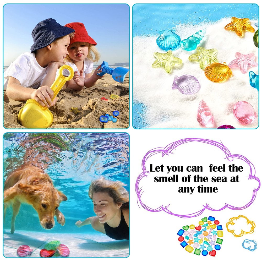 36 Pièces Jouets Plongée Gemmes Colorées HIQE-FL - Pierres Précieuses Piscine Pour Enfants