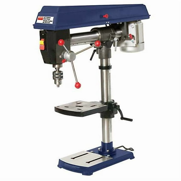 Radial Bench Drill Press, Belt Drive, 1/2 hp, 120V AC V, 33 in Swing, 5 Speed