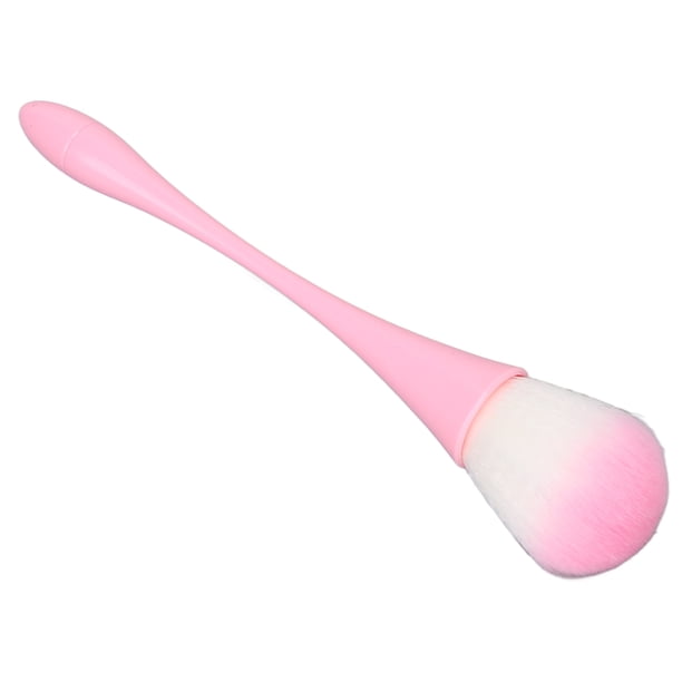Cepillo Para Polvo Para Decoración De Uñas, Agarre Cómodo, Mango Ergonómico Rosa, Cepillo Para Polvo Suelto, Polvos Para Eliminar El Cabello Esponjoso Para Uso Doméstico Cergrey Nail Dust Cleaning Brush