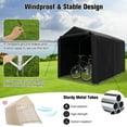 thumbnail image 5 of Costway 7 x 5.2' Heavy Duty Storage Shelter Outdoor Bike Storage Tent with Waterproof Cover, 5 of 11