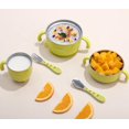 thumbnail image 3 of Bebetour Fun Rabbit Series Tableware Set - Green, 3 of 4