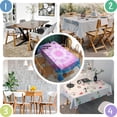 thumbnail image 4 of Colorful Tie Dye Mandala Pattern Rectangle Tablecloth 60"x84",Waterproof Polyester Rectangle Table Cloth, Wipeable Spillproof Polyester Tablecloth for Dining, Camping, Indoor and Outdoor, 4 of 5