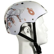 Punisher Skateboards Cherry Blossom Multi-Sport Pink Skateboard Helmet 11-vent Size Medium with Extra Helmet Pads Included