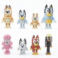 thumbnail image 1 of Bluey Toy Bluey And Friends 8-Pack Poseable Figures Toys Gifts For Girls And Boys - Action Figures, 1 of 5