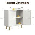 thumbnail image 2 of May in Color Storage Cabinet with Doors and Adjustable Shelves, Wood Credenza for Living Room, Bedroom, Dining Room, 2 of 8