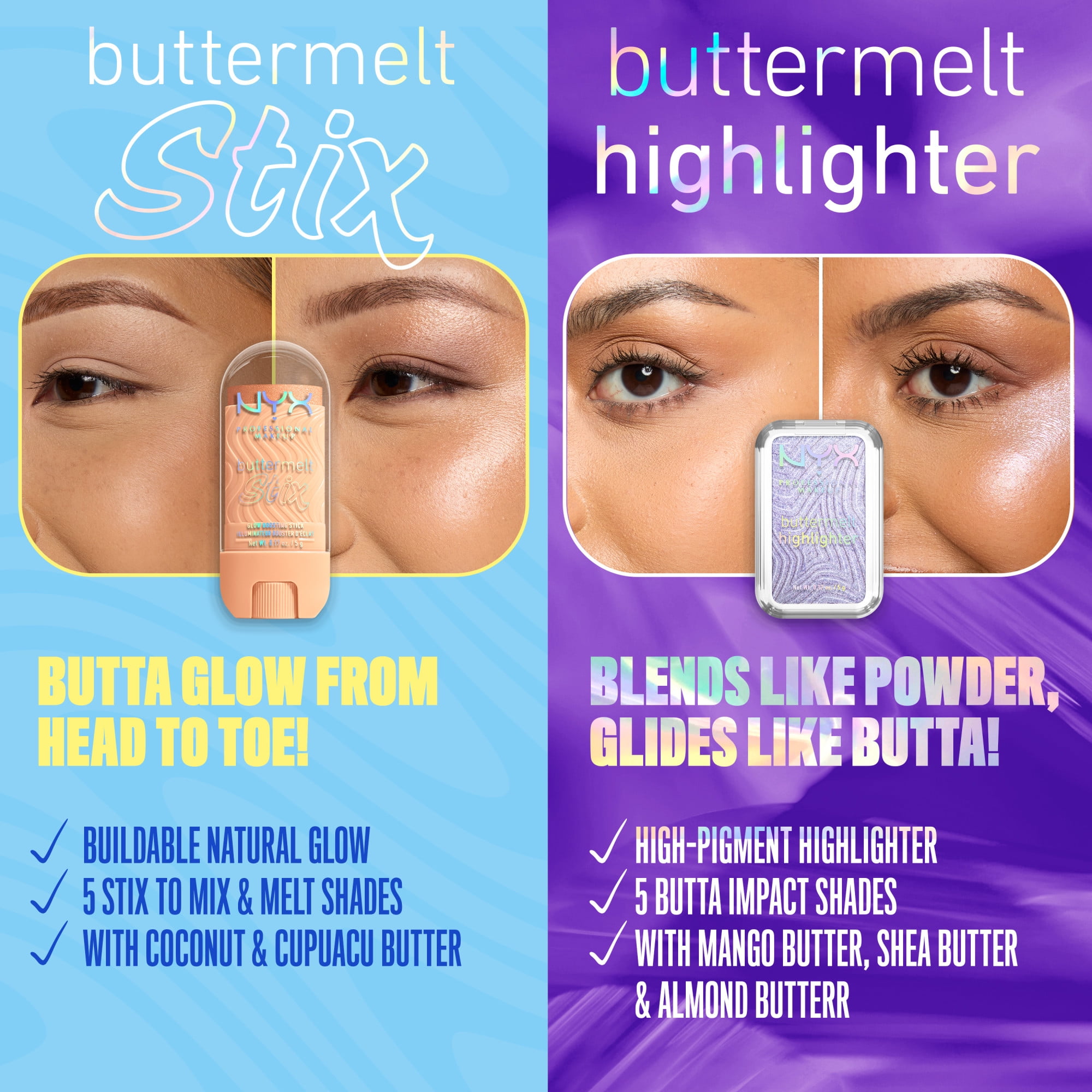 NYX Professional Makeup Buttermelt Stix Illuminateur Booster D'Éclat
