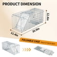 thumbnail image 6 of Ktaxon Animal Trap, Steel Cage for Squirrel & Raccoon Control, Safe Rodent Capture, Silver, 6 of 6