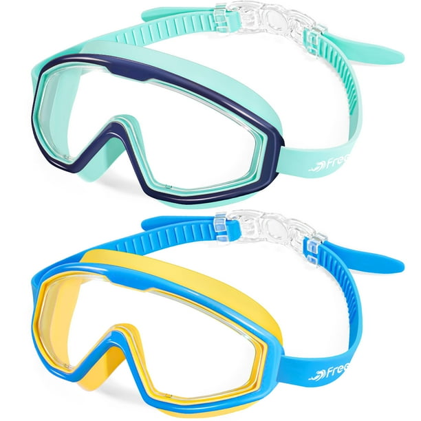 Freela Goggles for 315 Kids, 2Pack Children Toddlers Swim Goggles for