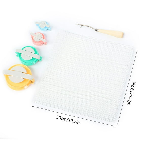 Ultra Stiff Plastic Canvas For Crafting, Clear White Plastic Mesh Canvas Sheets Ideal For Home Decoration And Diy Projects