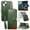 Green, variant on For IPhone 17 Pro Max Wallet For Women Men,Patchwork Style Durable PU Leather Magnetic Flip Lanyard Strap Wristlet Zipper Card Holder Wallet Phone Case