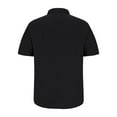 thumbnail image 5 of Nebwoak Mens Linen Beach Shirts- Holiday Short Sleeve V-Neck Casual Button Down Shirts with Pocket Black Size 2XL, 5 of 6