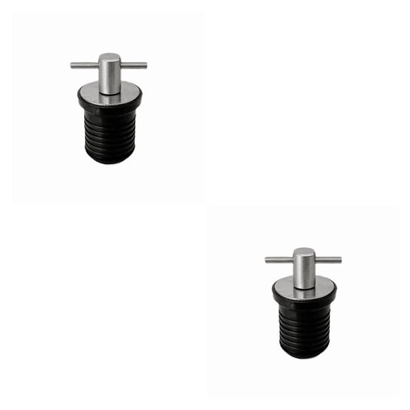 Kenally Tapón de drenaje para cubierta, suministros para barcos, escurridor en forma de T, bote de goma de acero inoxidable, práctico ahorro Type1 NO1