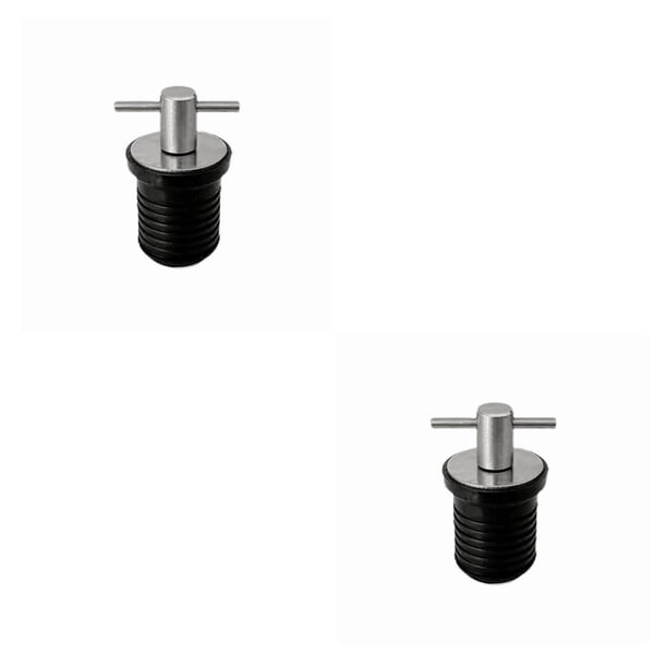 Sidaley Tapón de drenaje para cubierta, suministros para barcos, escurridor en forma de T, accesorios de kayak de acero inoxidable, bote de Type1 NO1