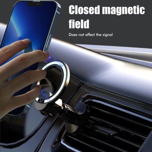 Support de téléphone magnétique pour voiture réglable Air Support de téléphone d'évent compatible pour support de téléphone magnétique compatible pour 12 13