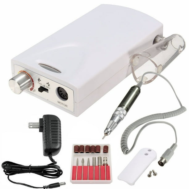 iMeshbean 30,000RPM Portable Electric Nail Drill File Rechargeable Cordless Manicure Machine Set