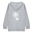 thumbnail image 3 of Sudadera con cremallera Gibobby para mujer con capucha y estampado color Gris XXL, 3 of 5