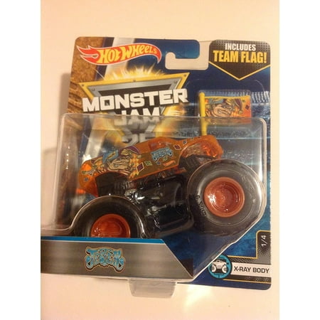 - HOT WHEELS MONSTER JAM JESTER MONSTER TRUCK 2016 NEW TRUCK ORANGE INCLUDE STUNT RAMP #64, 1:64 By Mattel