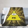thumbnail image 2 of Bill Cipher Cartoon Fleece Blanket for Boys Girls Kids, Ultra Soft Cozy Warm Flannel Throw Blankets, Lightweight Plush Blanket Gifts for Bed Sofa Living Room Couch Home Decor, 2 of 7