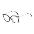 thumbnail image 1 of Gafas bloqueadoras de luz azul Shiratori rectangulares UV400 carey, 1 of 7