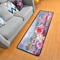 thumbnail image 2 of FREEAM Watercolor Flowers Non-Slip Runner Rug Area Rug Washable Rectangle Rug for Bedroom Living Room Bathroom Hallways Home Decor 72x, 2 of 7