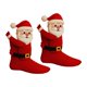 thumbnail image 2 of Calcetines navideños 3D novedosos y cálidos, hechos a mano, para regalar en cumpleaños a amigos. Papá Noel, 2 of 9