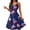 A003-Navy, variant on SAATLERI July 4th Dresses for Women Star Stripes Print Spaghetti Strap Flag Dress A Line Sleeveless Dressy Punk Party Dress