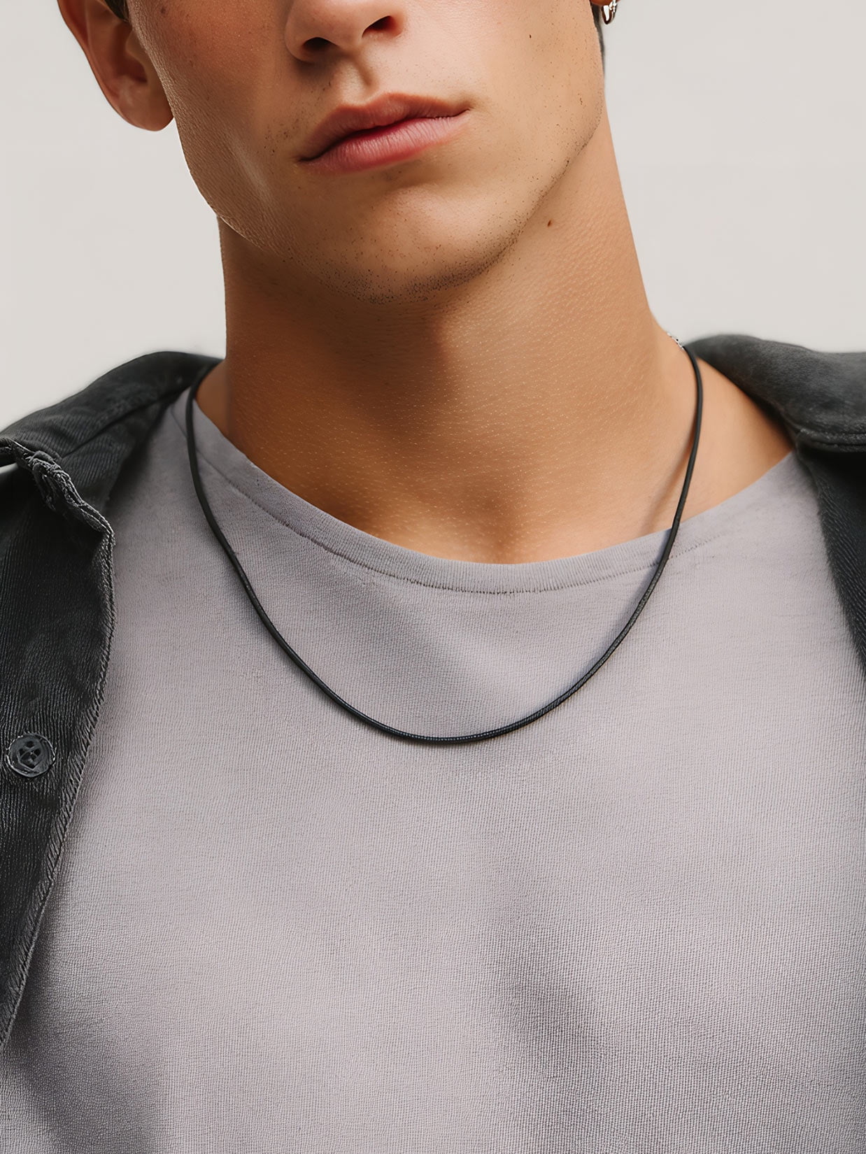 ChainsProMax Black Snake Chain for Men Women Waterproof Braided Necklace Chain for Pendant Fathers/Mothers Day Gift Dad Mom