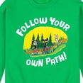 thumbnail image 3 of Pete The Cat - Follow Your Own Path - Men's Crew Neck Fleece Pullover, 3 of 7