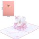 thumbnail image 2 of Tarjeta emergente 3D ZHCH diseño mariposa y flor 15x20cm, 2 of 4