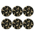 thumbnail image 2 of Balery 6 Pcs Christmas Gold Deersleather Coasters Set, Drink Table Cup Coasters For Living Room Kitchen Coffee Decor, 2 of 9