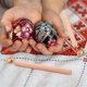 thumbnail image 4 of 4pcs 0.3mm Hot Crayons Wooden Handle Painting Pens Easter Egg Decoration Kit Candle Painting Supplies, 4 of 5