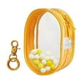 thumbnail image 3 of HILABEE Sac Transparent pour Présentation de Figurines avec Porte-Clés Sac de Rangement pour Mini Poupées pour Mini Figurines Jaune Rond, 3 of 7