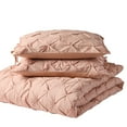 thumbnail image 4 of Better Homes & Gardens Full/Queen Comforter Set, All-Season, 3-Piece, Antique Blush Pink Pintuck, 4 of 6